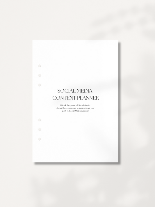 Social Media Content Planner 2024