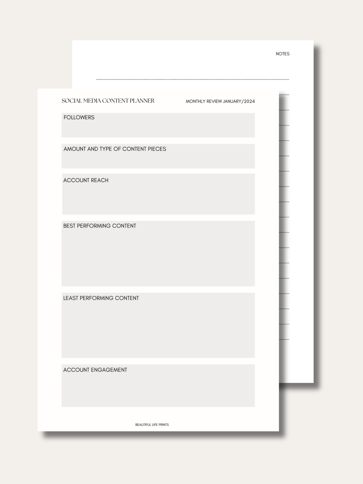 Social Media Content Planner 2024