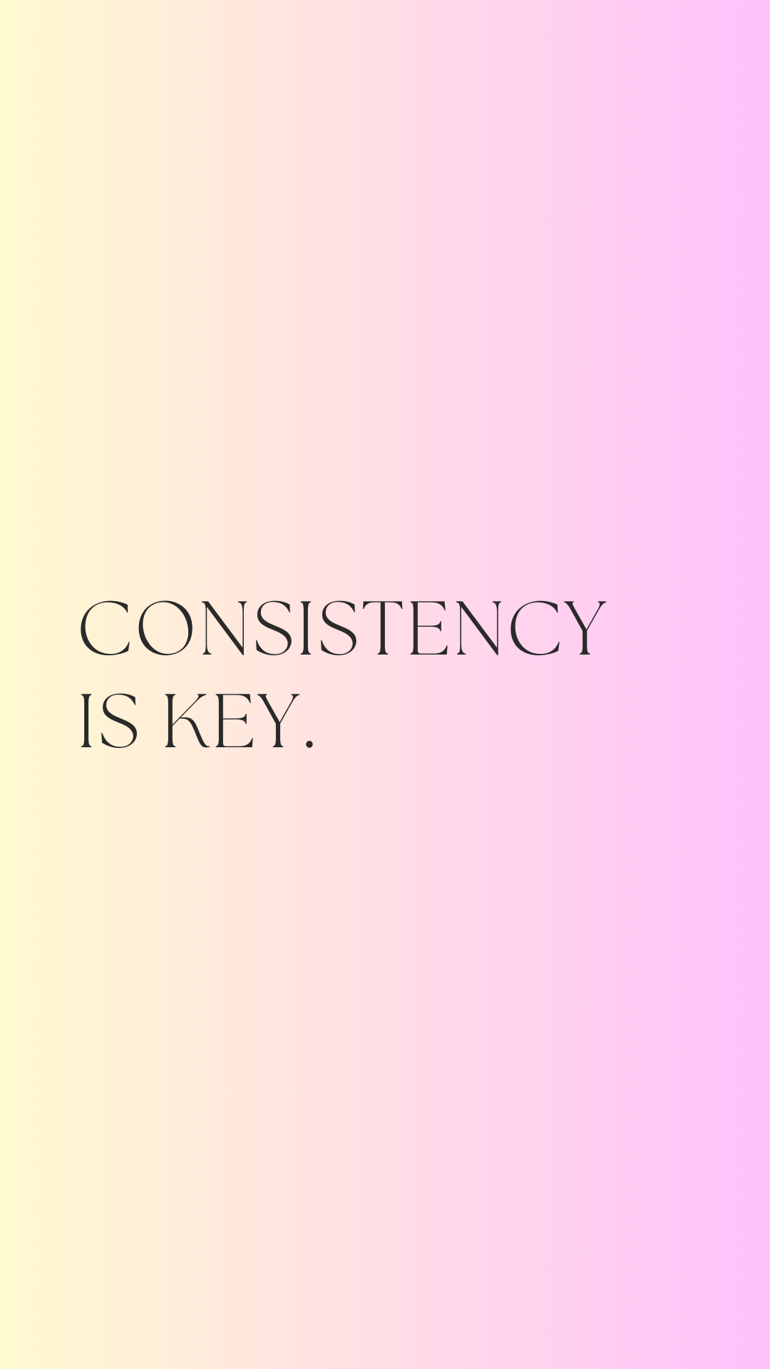 Wallpaper: consistency is key